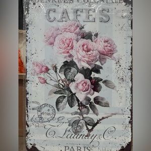 COPY - COPY - COPY - Vintage French flower sign